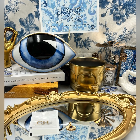 🆕 CRYSTAL HAZE 🧿 BNWT The Evil Eye Pendant - 18K Gold Plated Brass - Picture 2 of 16